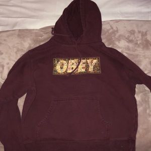 Obey Maroon Sweatshirt